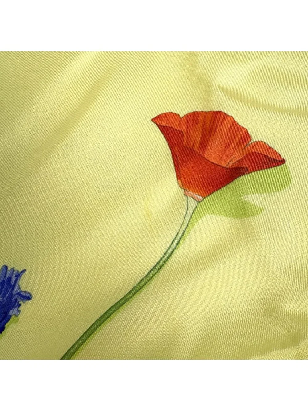 Hermes Carre 90 Des Fleurs Pour Dire Scarf Silk togreen Yellow - Picture 3 of 4